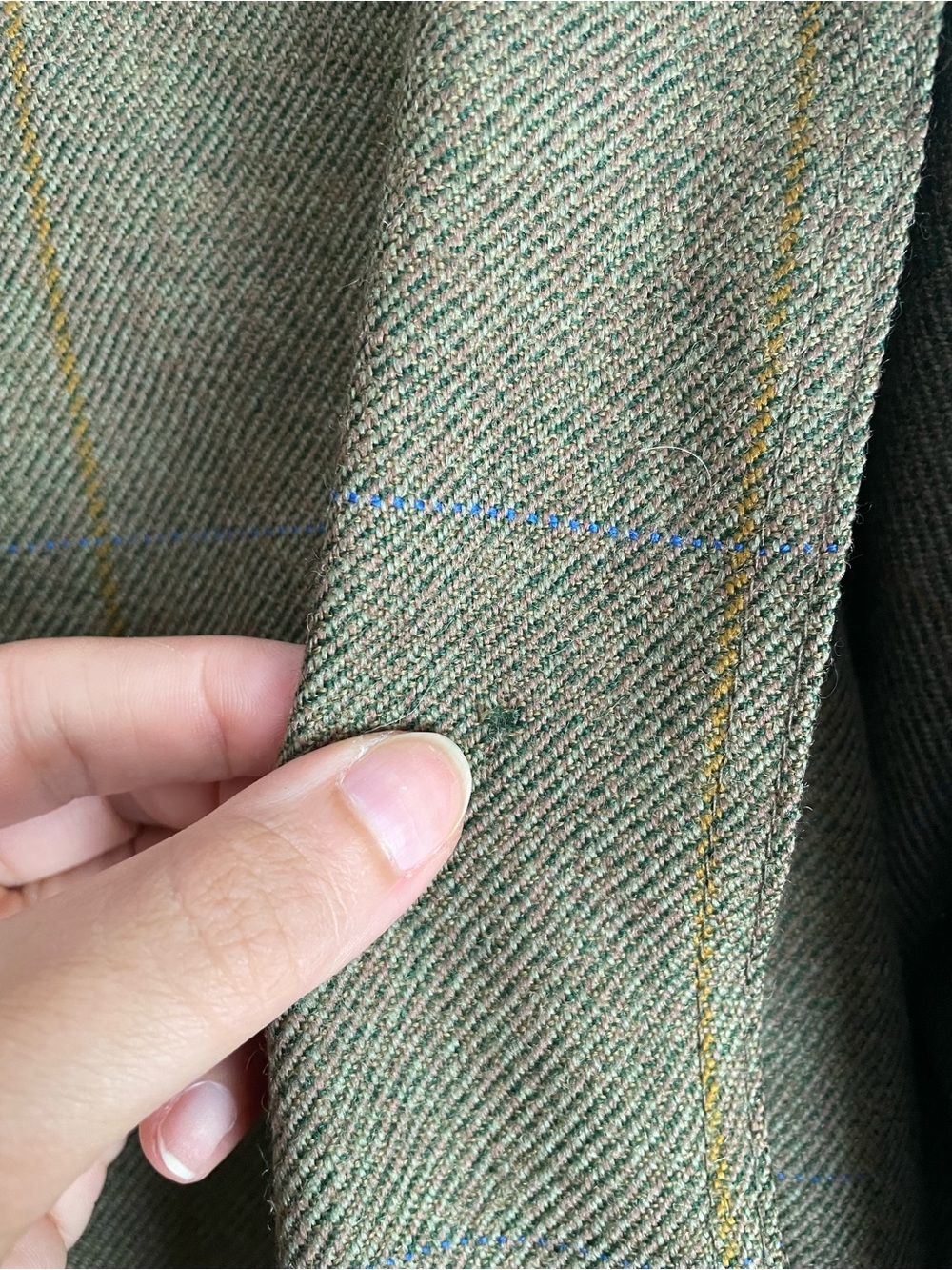Chrysalis Chiltern Wool Field Coat Olive W/ Purple Lining Men’s Med - Picture 13 of 16